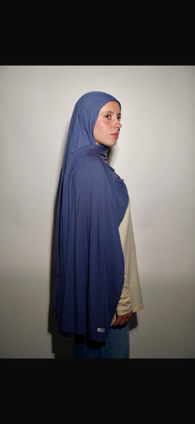 Jersey Bambou Bleu Denim