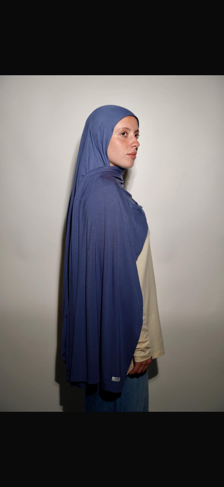 Jersey Bambou Bleu Denim