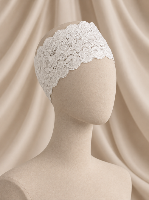 Janad Modesty - Bandeau Dentelle Blanc